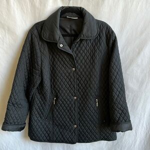 Princess Cruises black quilted jacket, size XL